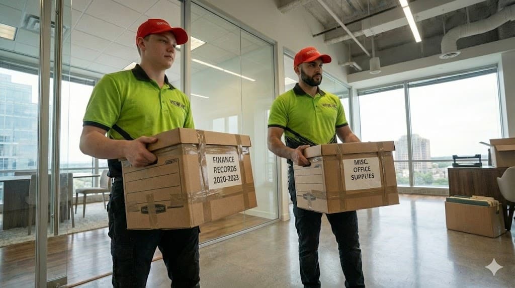 Boxes loaded and ready to haul