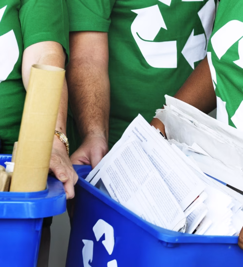 Environmentalists recycling for world environment day Environmentalists recycling for world environment day